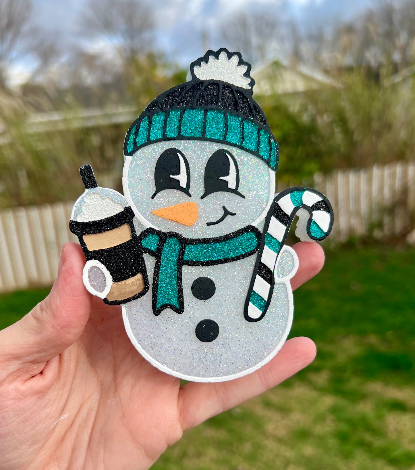 Snowman w/ Drink