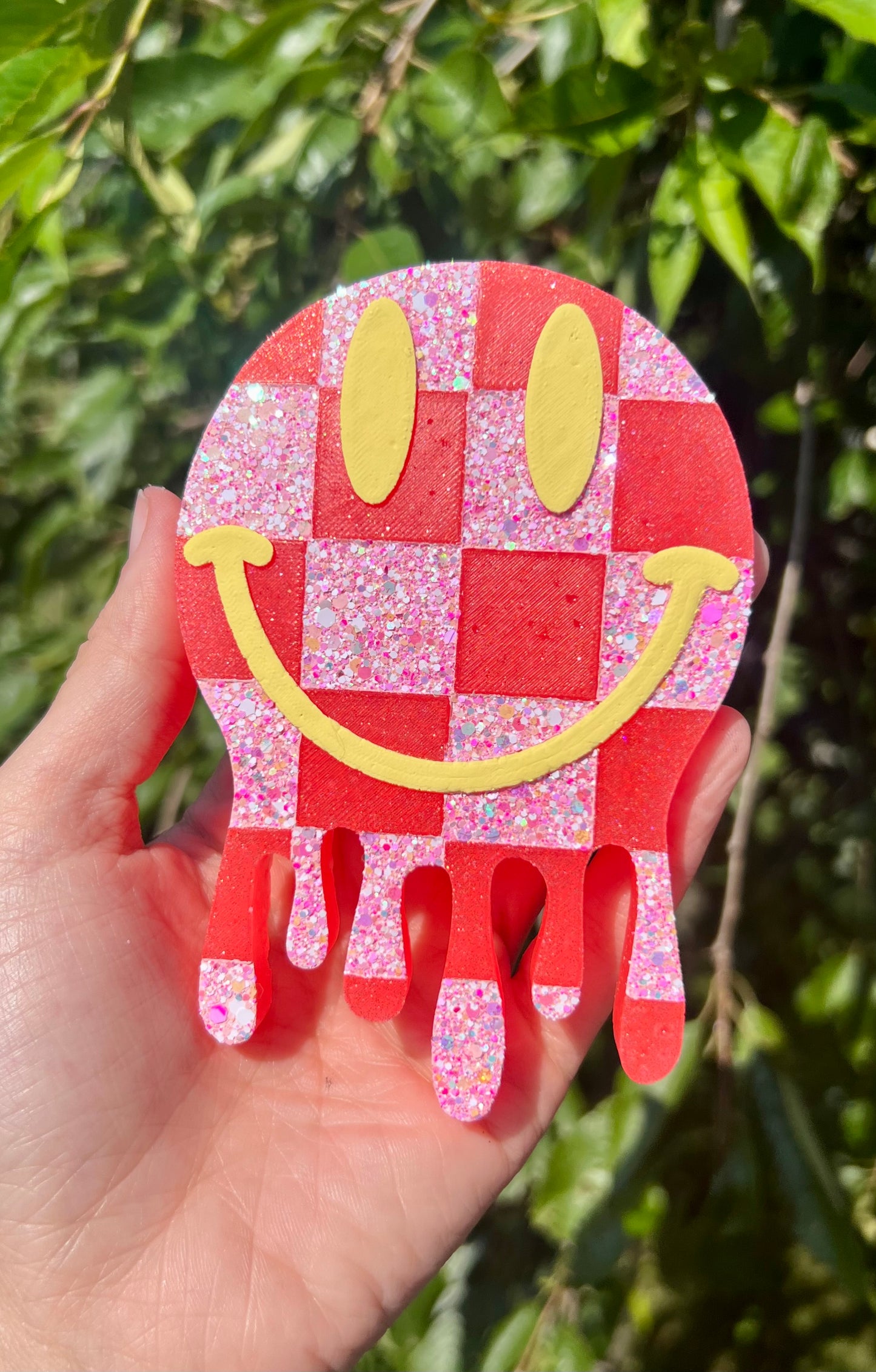 Checkered Drip Smiley