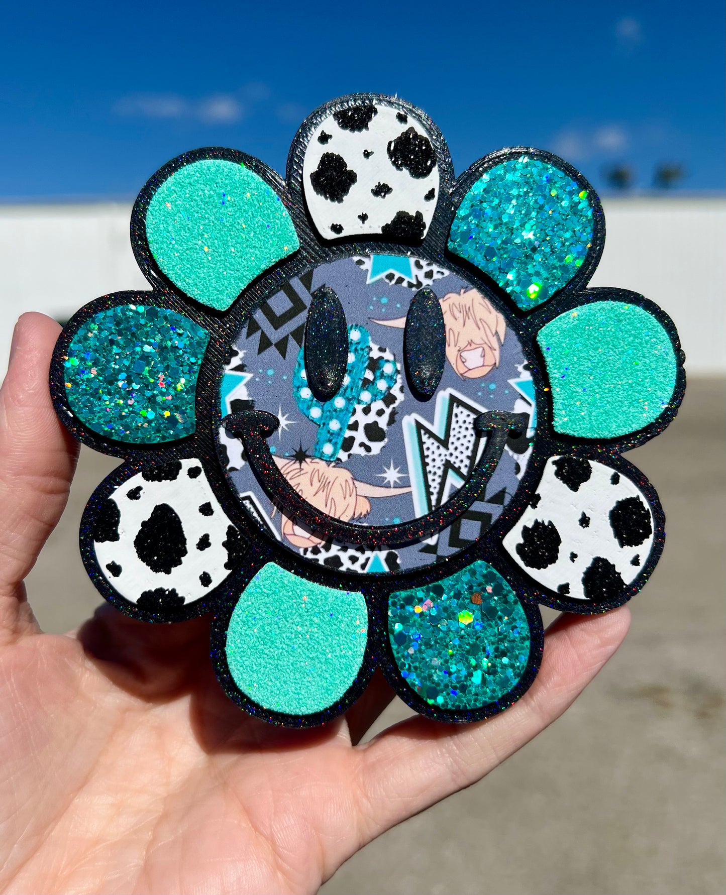 Retro Flower Smiley