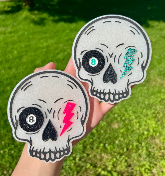 Bolt/8 Ball Skull