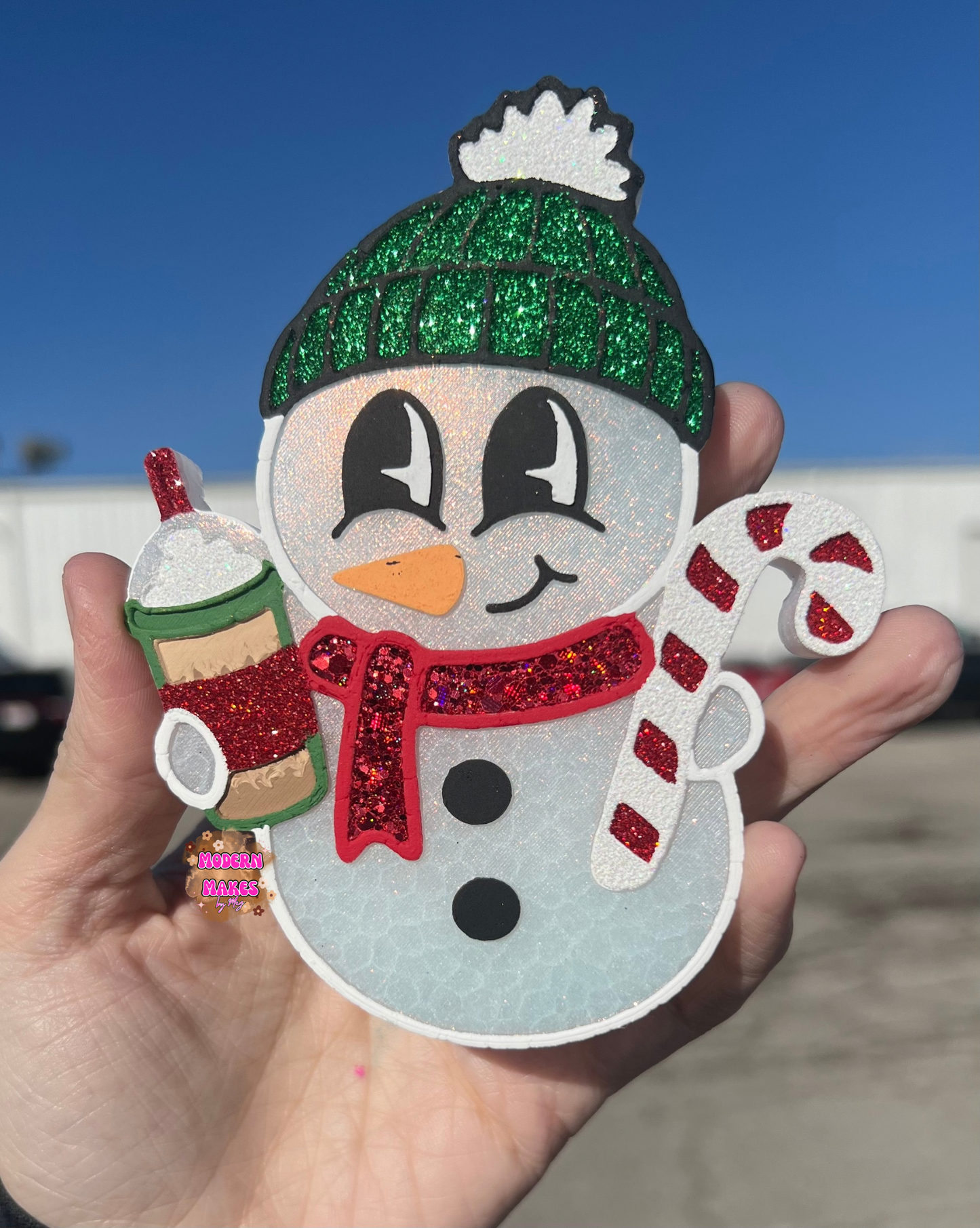 Snowman w/ Drink