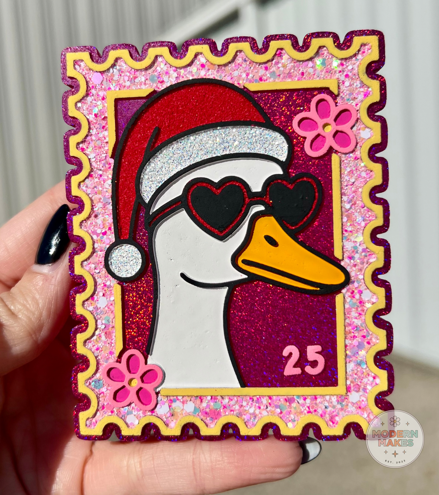 Santa Goose Stamp