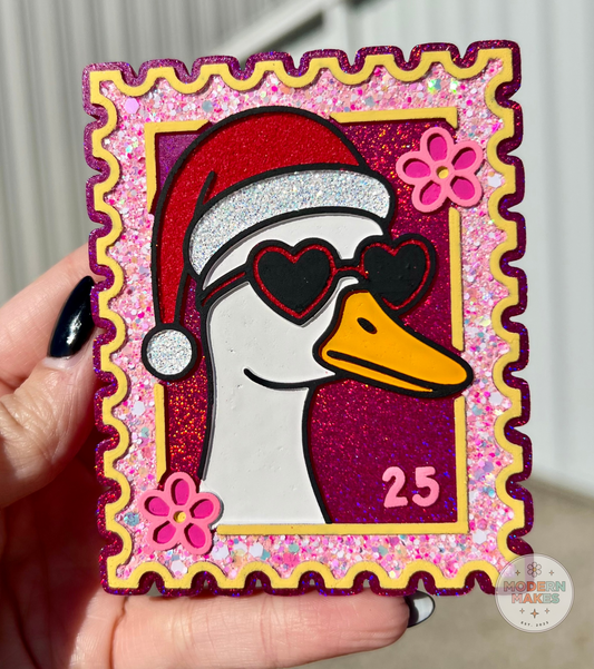 Santa Goose Stamp