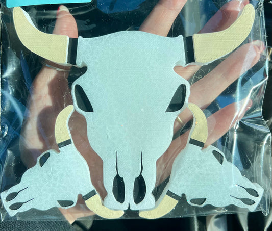 Plain Bull Skull Vent Clips