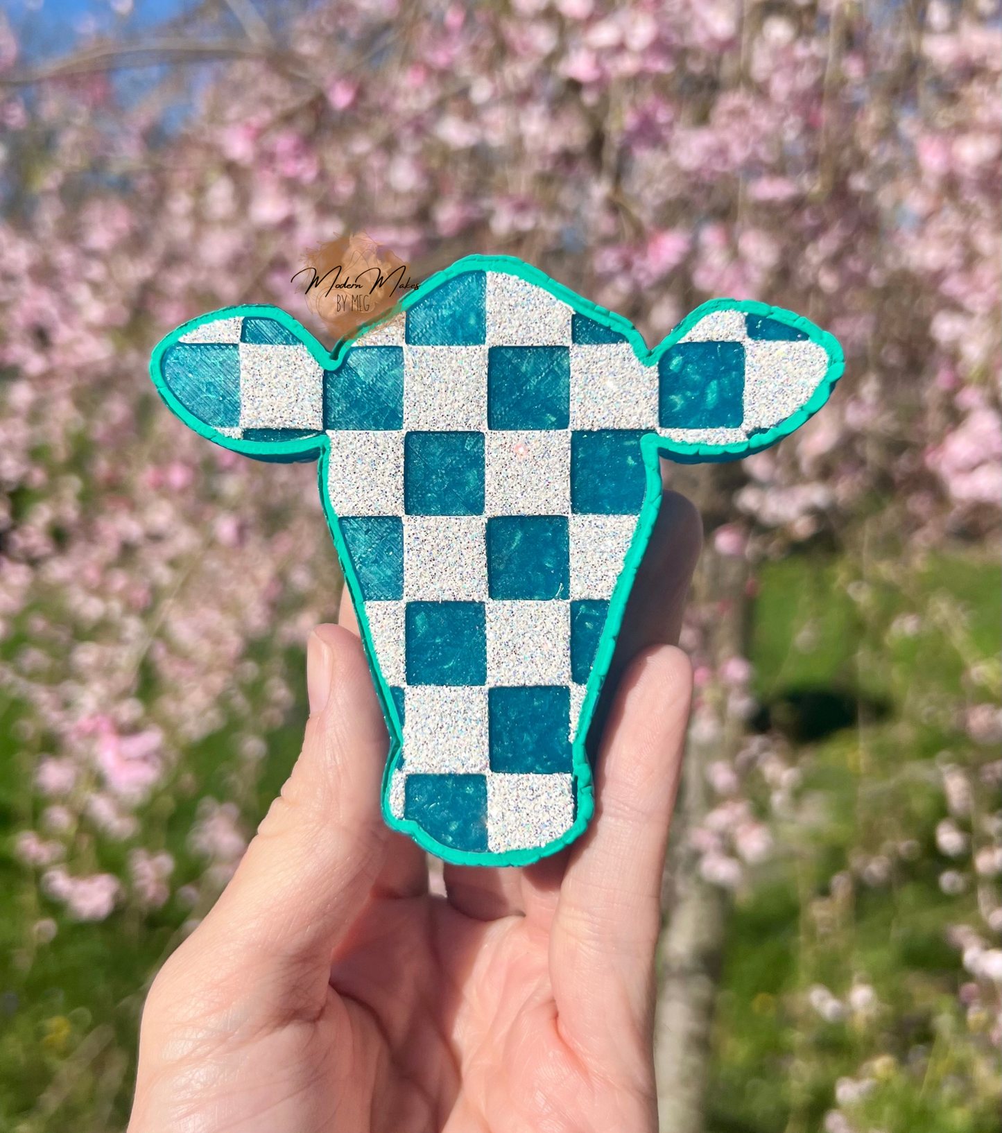 Checkered Cow Head