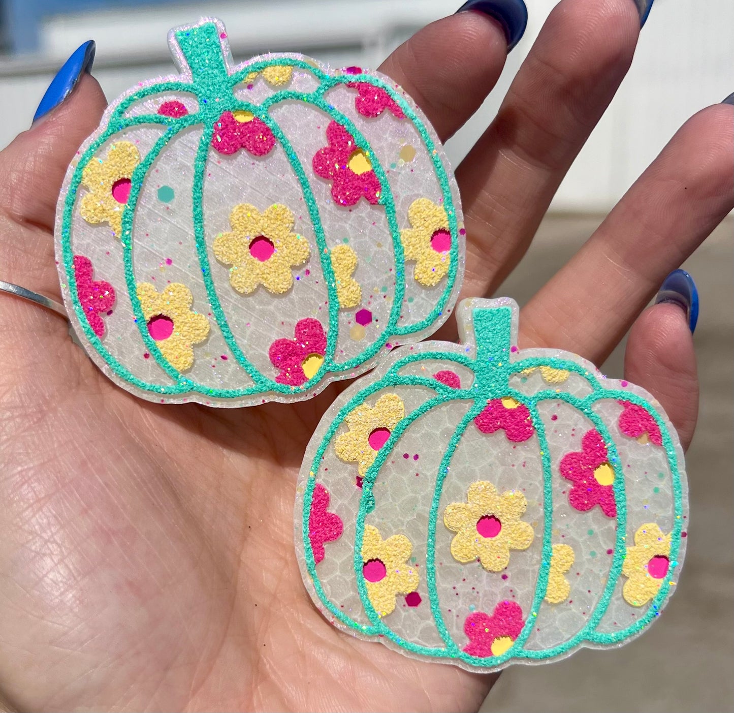 Floral Pumpkin Vent Clips