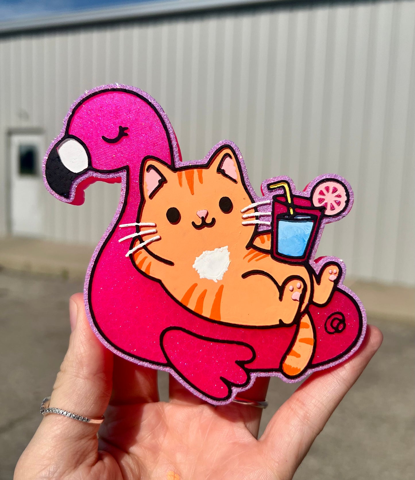 Kitty on Floaty
