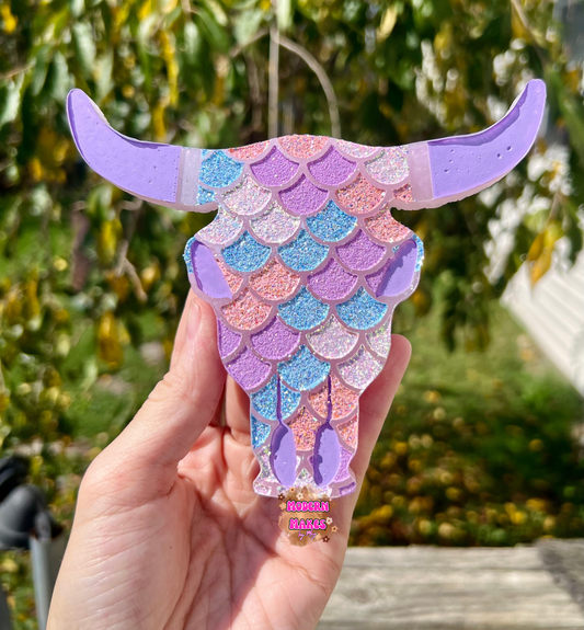 Mermaid Bull Skull