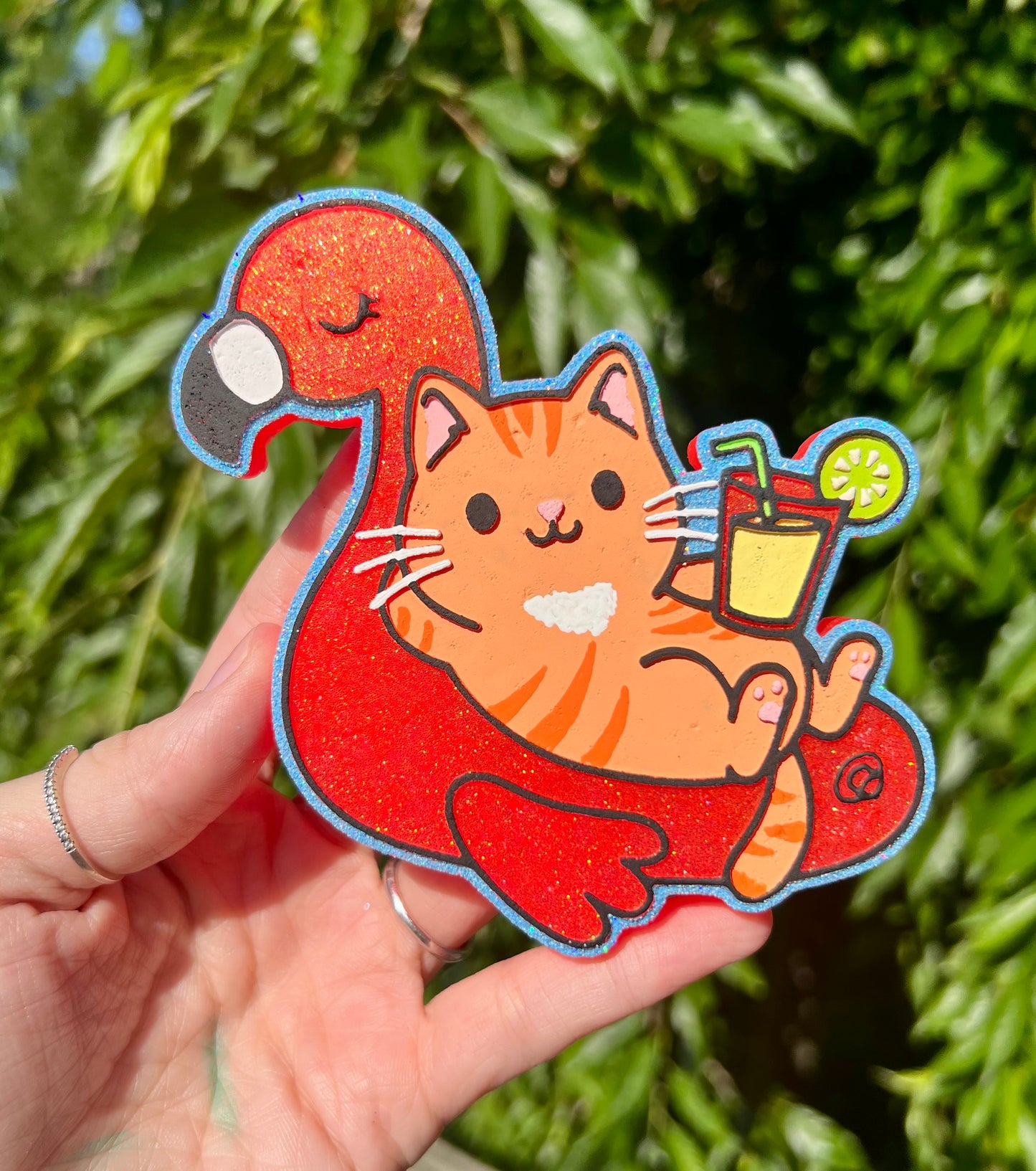 Kitty on Floaty