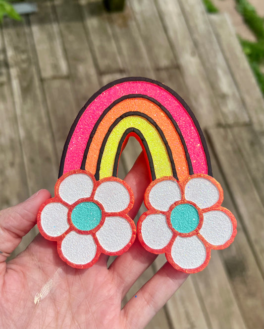 Rainbow w/ Flowers