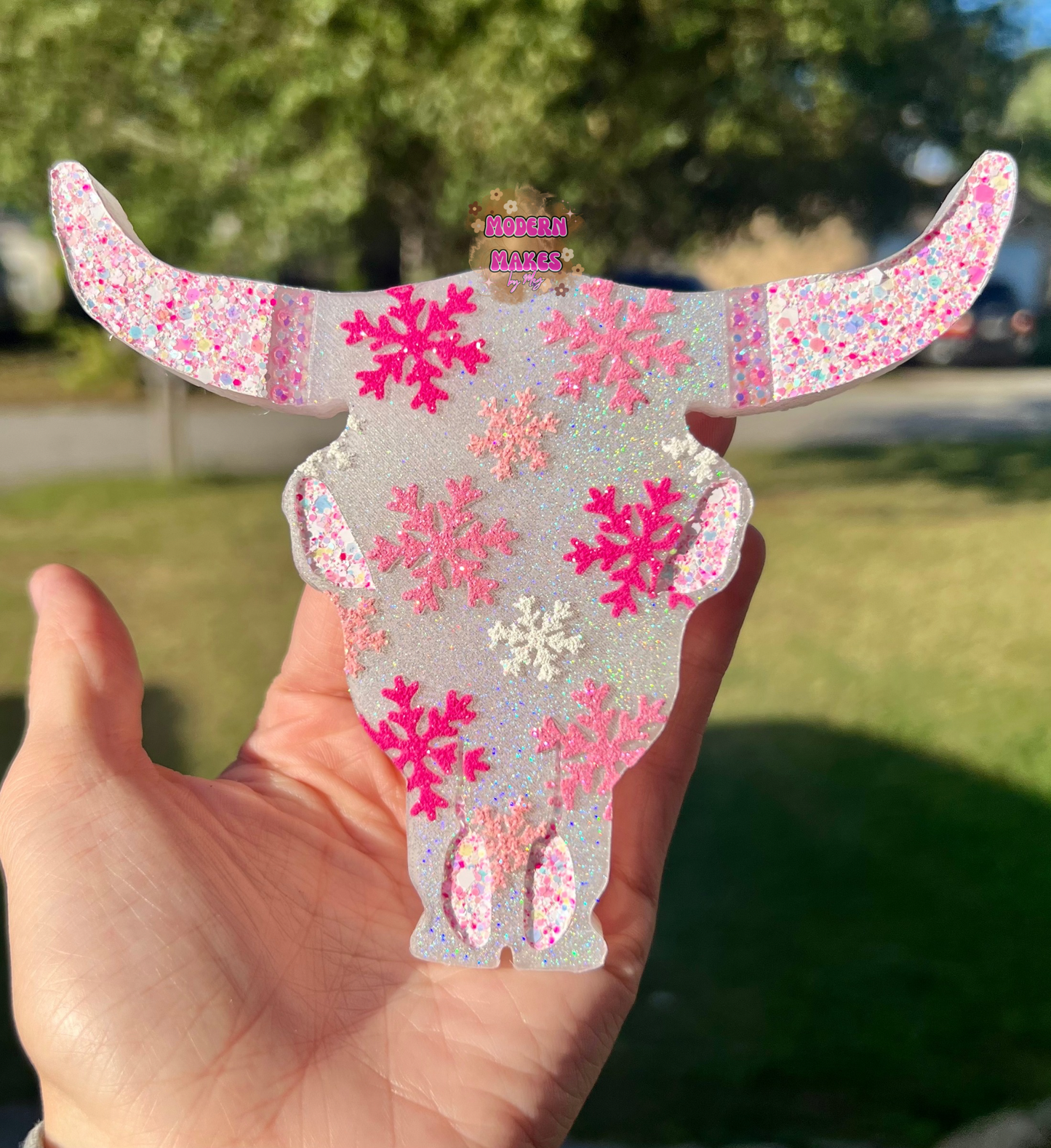 Snowflake Bull Skull