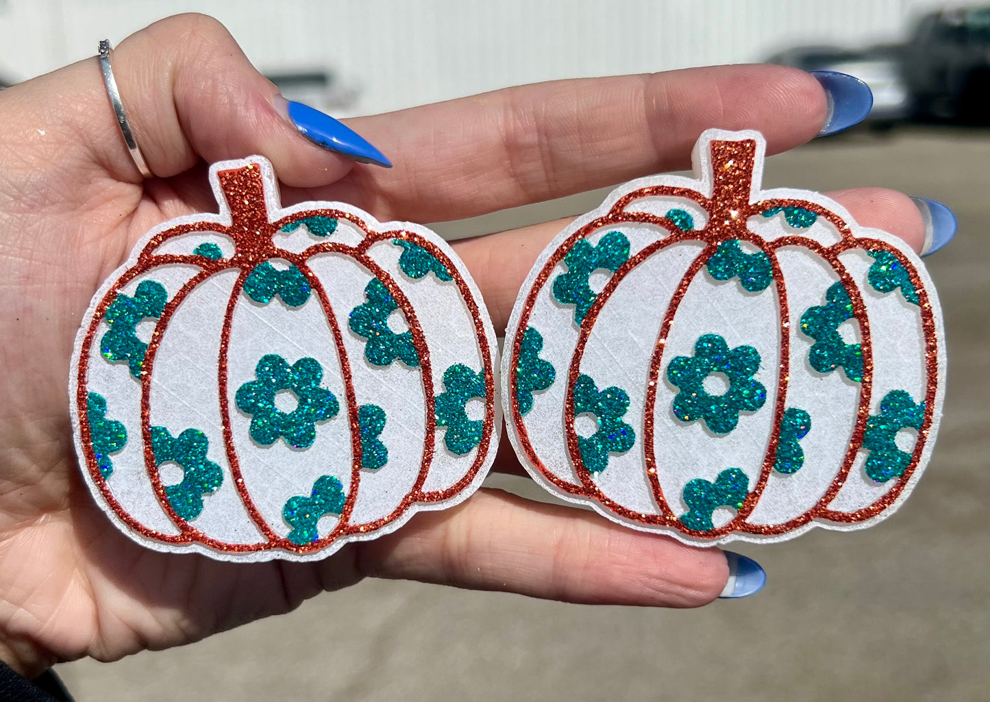 Floral Pumpkin Vent Clips