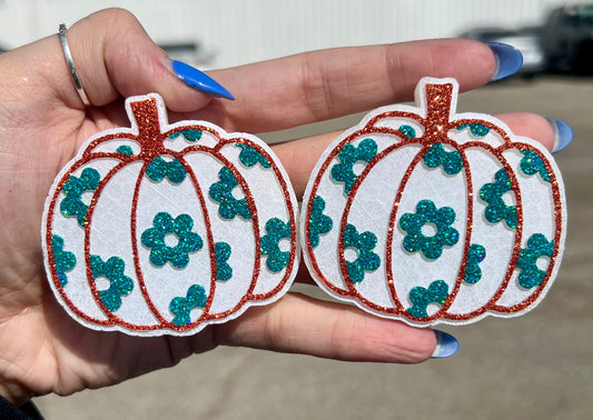 Floral Pumpkin Vent Clips