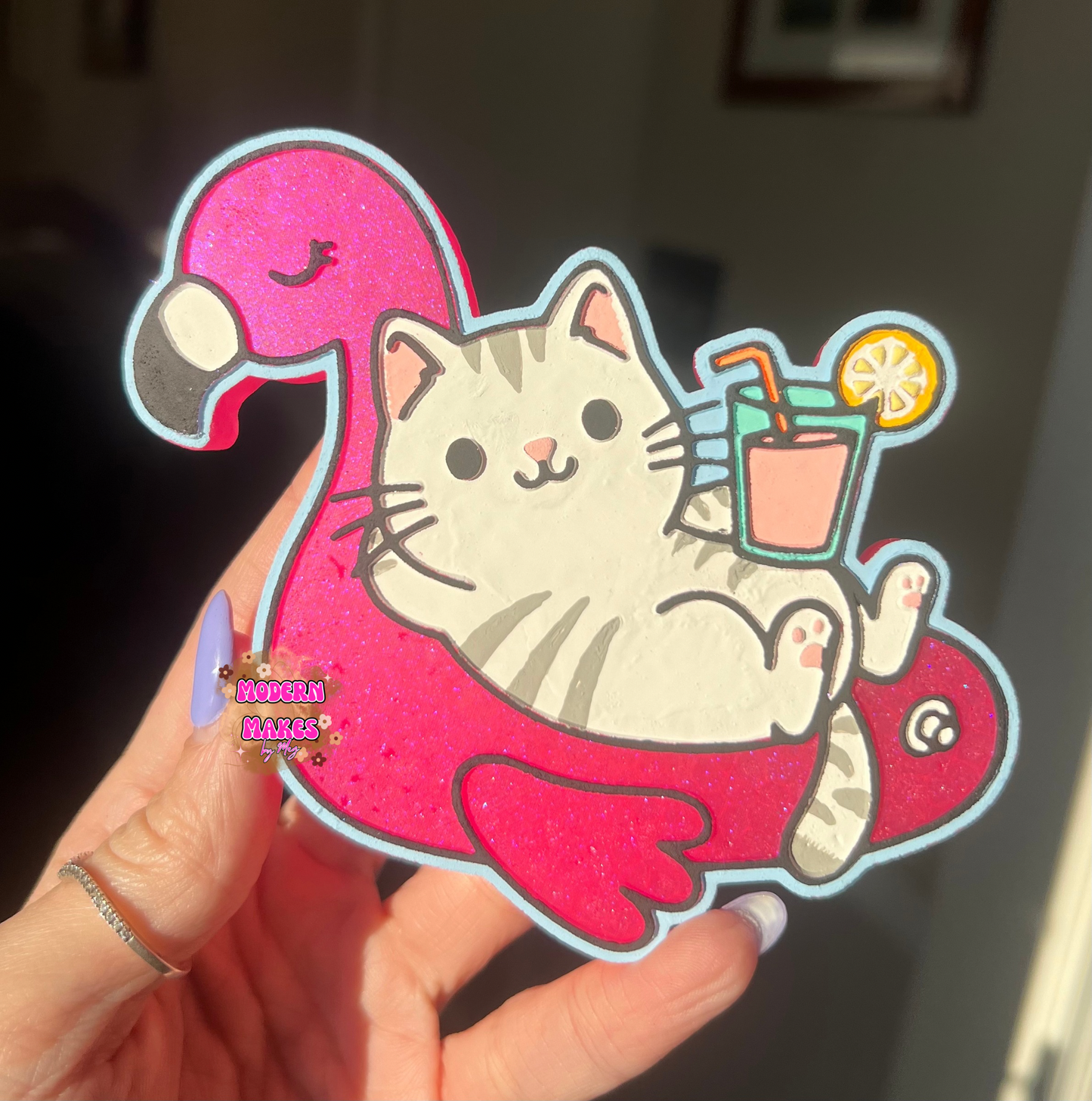 Kitty on Floaty