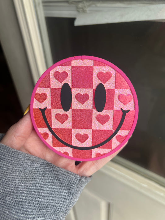 Heart Checkered Smiley