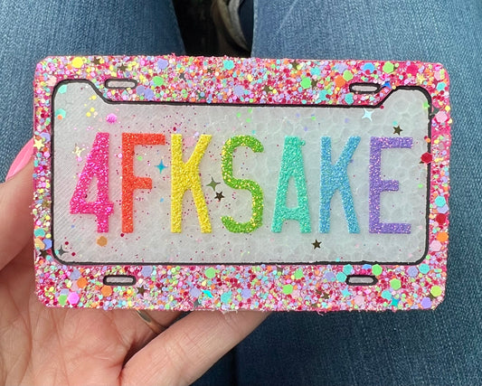 “For F**k Sake” License Plate