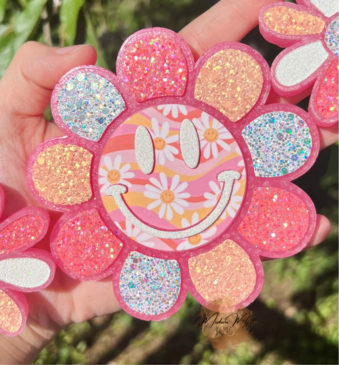 Retro Flower Smiley