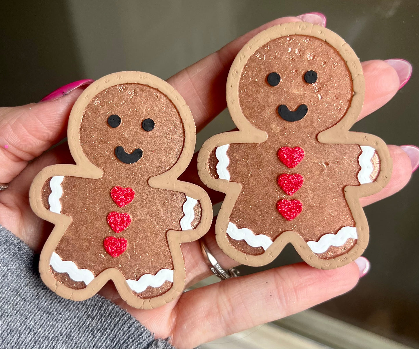 Gingerbread Man Vent Clips