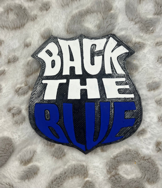 Back The Blue Badge