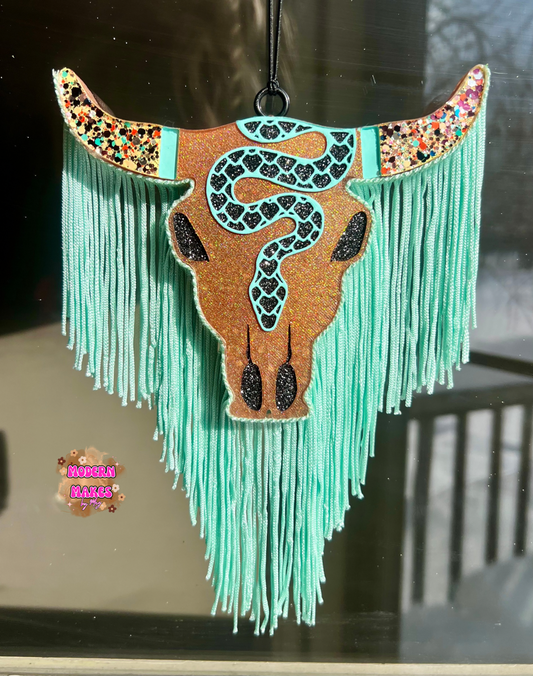 Snake Bull Skull